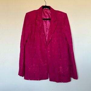 Ces Femme- pink lace blazer